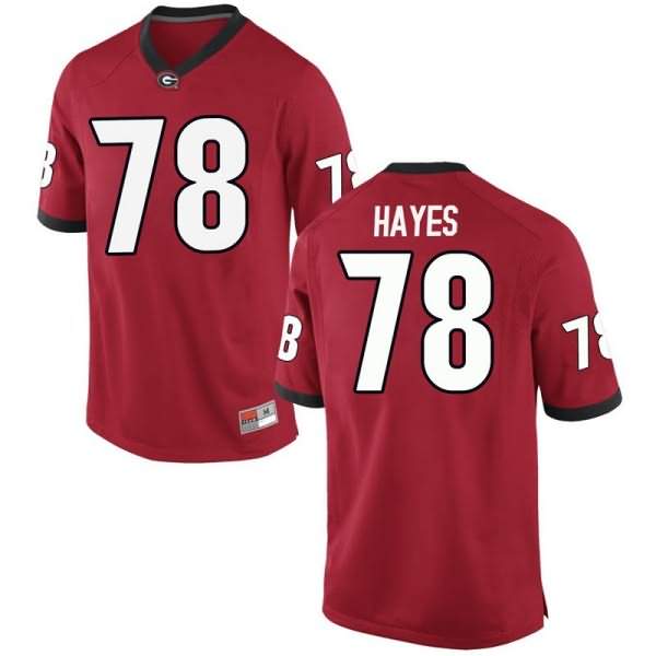 Men's Georgia Bulldogs #78 D'Marcus Hayes Red Game College NCAA Football Jersey RHC18M4F