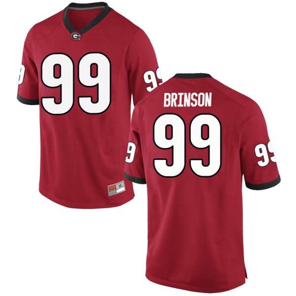 Men's Georgia Bulldogs #99 Jordan Davis Red Game College NCAA Football Jersey YQB45M2G