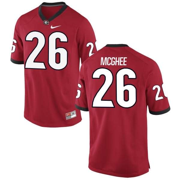 Men's Georgia Bulldogs #26 Tyrique McGhee Red Limited College NCAA Football Jersey QNH24M2J