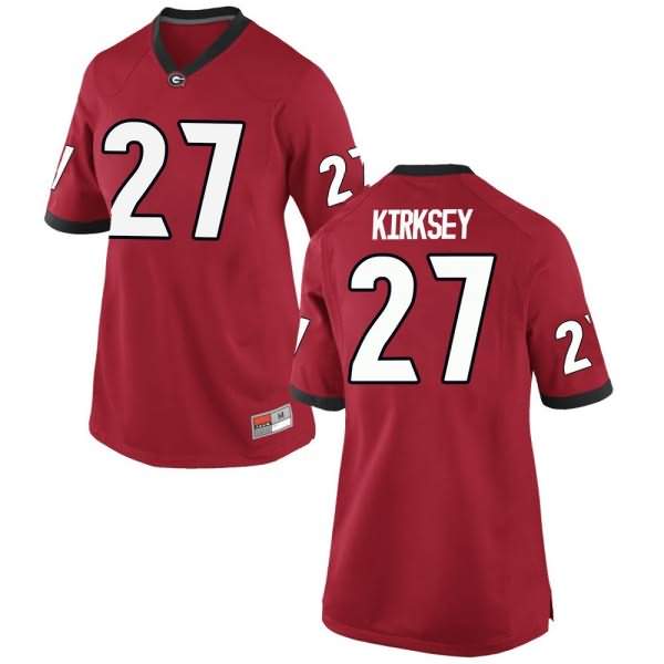 Women's Georgia Bulldogs #27 Austin Kirksey Red Game College NCAA Football Jersey BTT16M2Q