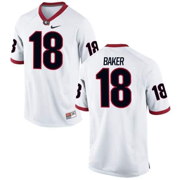 Women's Georgia Bulldogs #18 Deandre Baker White Game College NCAA Football Jersey PSQ47M4U