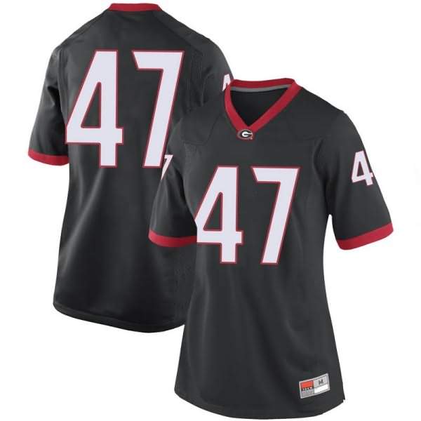 Women's Georgia Bulldogs #47 Payne Walker Black Game College NCAA Football Jersey PRK85M8K