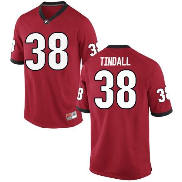 Youth Georgia Bulldogs #38 Brady Tindall Red Game College NCAA Football Jersey GKI15M4Z