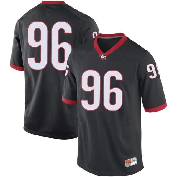 Youth Georgia Bulldogs #96 Jack Podlesny Black Game College NCAA Football Jersey AZO28M7N