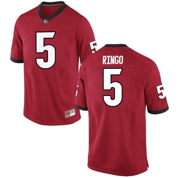 Youth Georgia Bulldogs #5 Kelee Ringo Red Game College NCAA Football Jersey HRA11M7R