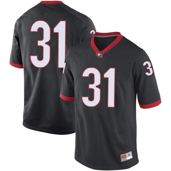 Youth Georgia Bulldogs #31 Reid Tulowitzky Black Game College NCAA Football Jersey TFL48M3I