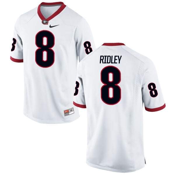 Youth Georgia Bulldogs #8 Riley Ridley White Game College NCAA Football Jersey PJQ32M6B